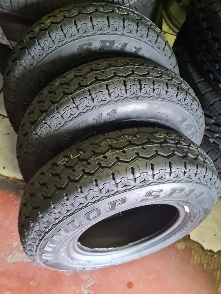Trailer tyres size 145R10 Dunlop - Private Seller