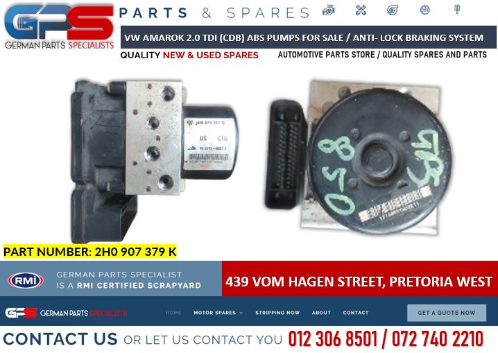 VW Amarok 2.0 TDI (CDB) ABS pumps for sale - Private Seller VW Amarok 2.0 TDI (CDB) ABS pumps for sale - Private Seller