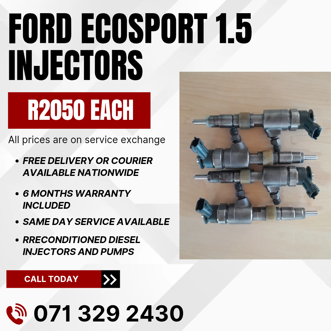 FORD ECOSPORT 1.5 INJECTORS FOR SALE WITH WARRANTY - Private Seller FORD ECOSPORT 1.5 INJECTORS FOR SALE WITH WARRANTY - Private Seller