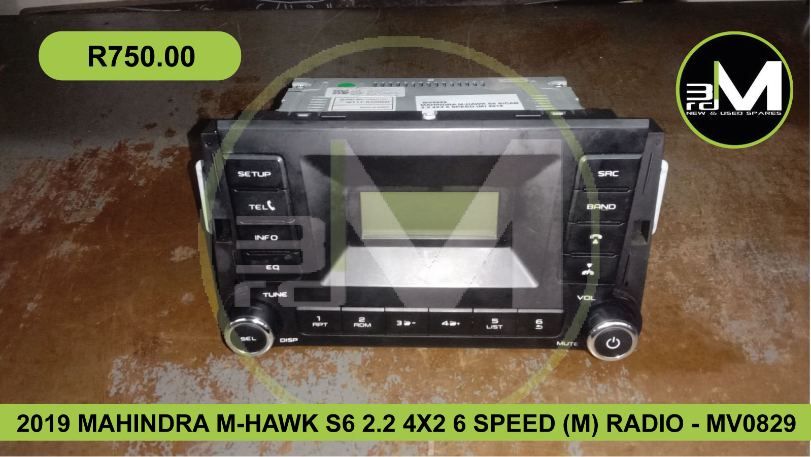 2019 MAHINDRA M-HAWK S6 2.2 4X2 6 SPEED (M) RADIO - MV0829 - Private Seller