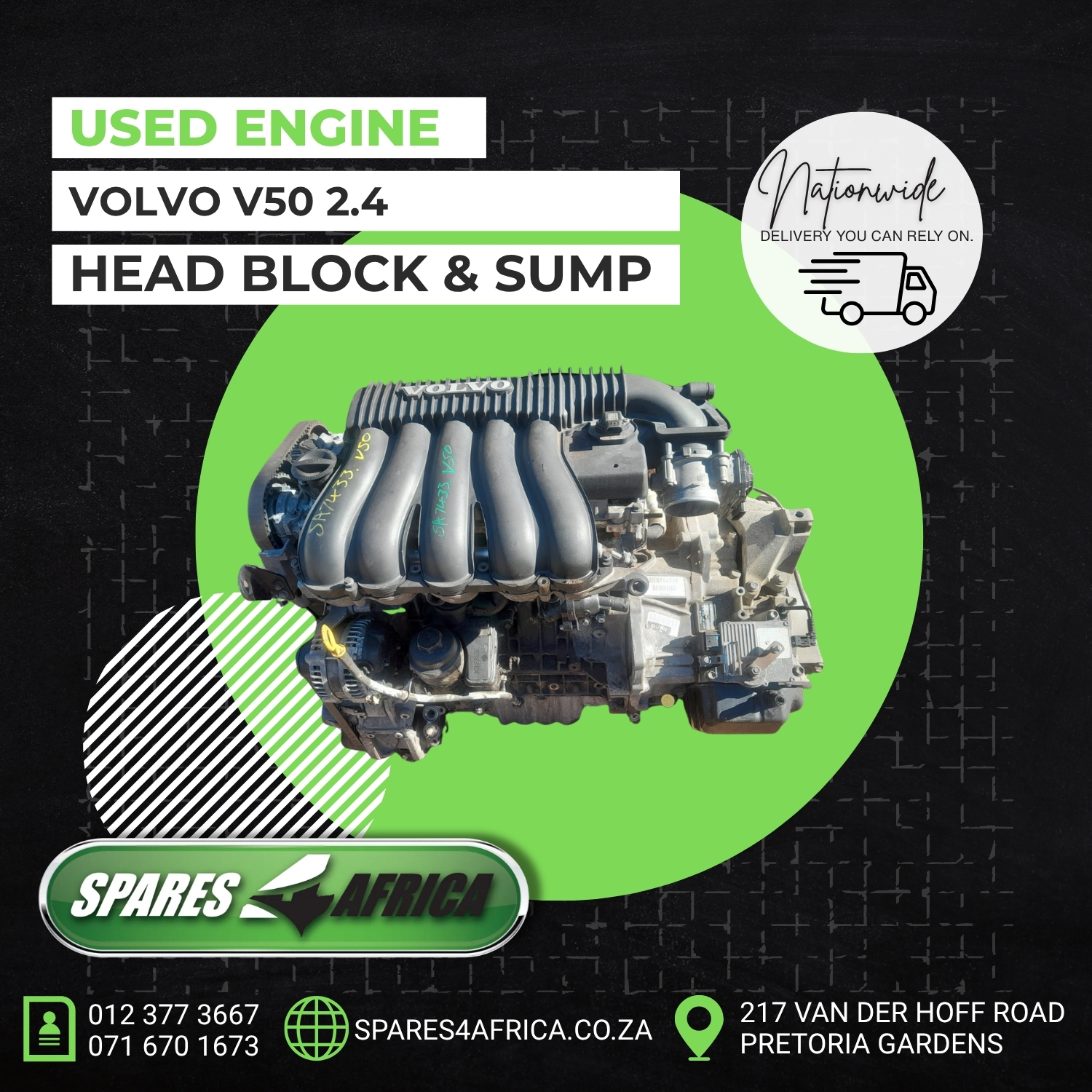VOLVO V50 2.5 ENGINE (USED) – FOR SALE - Private Seller VOLVO V50 2.5 ENGINE (USED) – FOR SALE - Private Seller