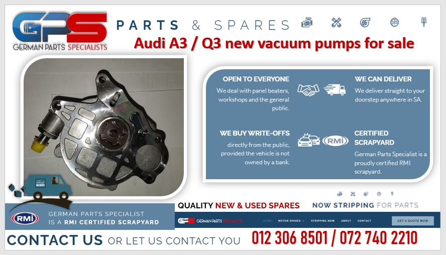Audi A3 / Q3 new vacuum pumps for sale - Private Seller Audi A3 / Q3 new vacuum pumps for sale - Private Seller