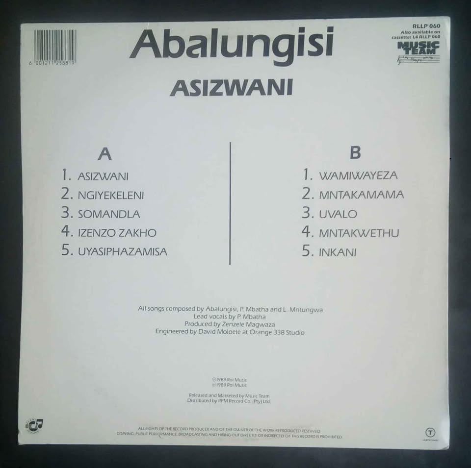 Abalungisi - Asizwani LP Record