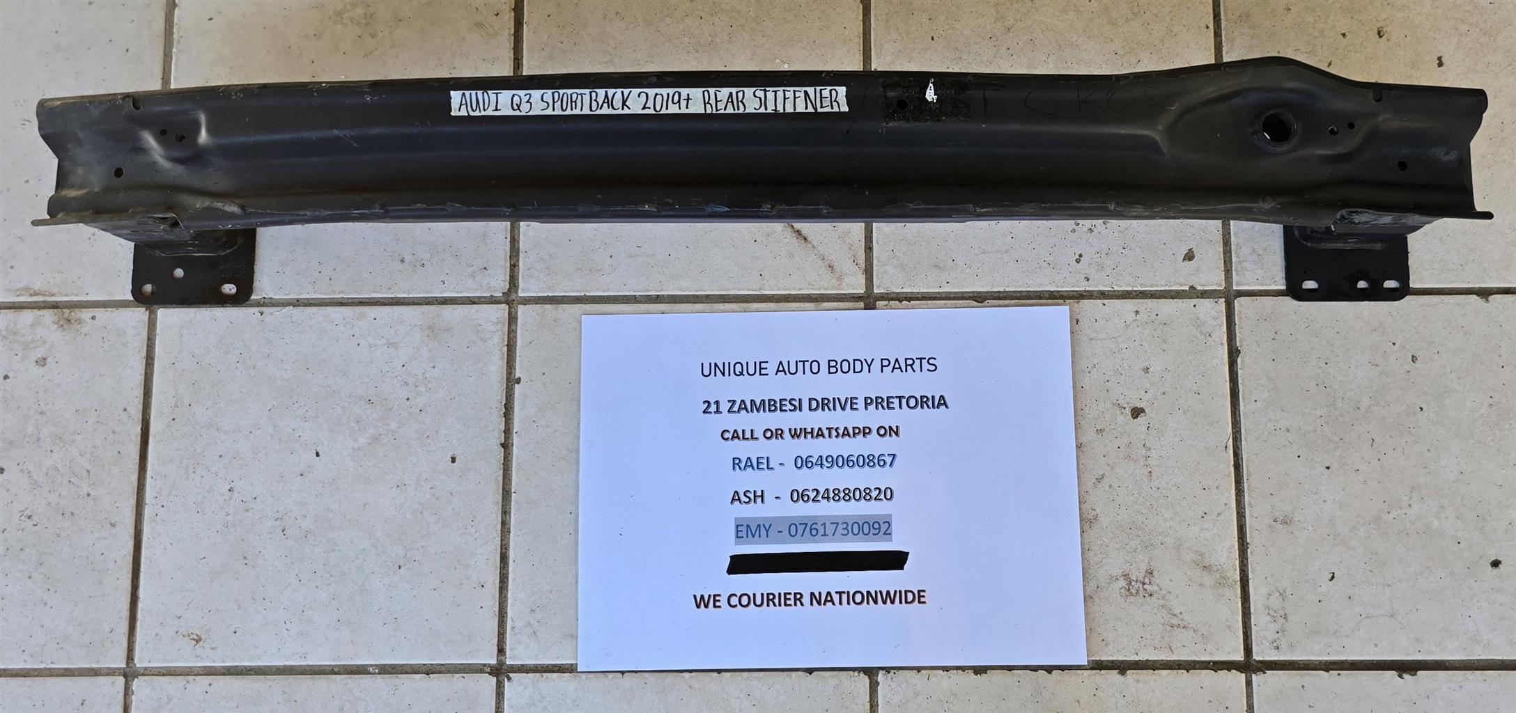 Audi Q3 Sportback 2019 + Rear Bumper Stiffener Audi Q3 Sportback 2019 + Rear Bumper Stiffener