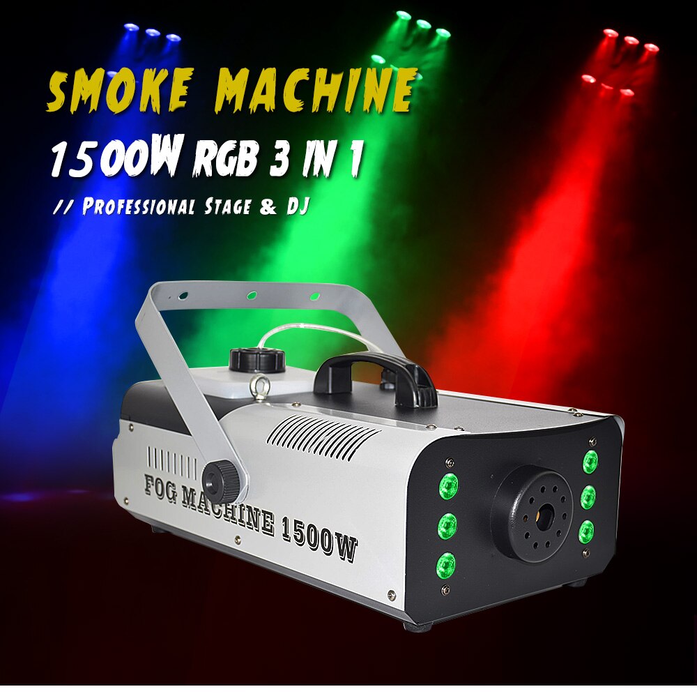 LED Smoke, Fog Machine 1500W Heavy Duty, Compact & High Capacity. Brand NEW
