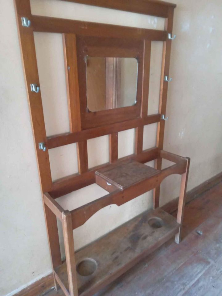Vintage mahogany hall stand