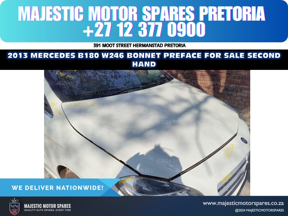 2013 mercedes b180 w246 bonnet preface for sale - Private Seller