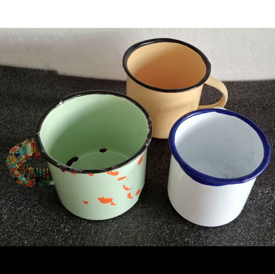 Three Enamel Mug