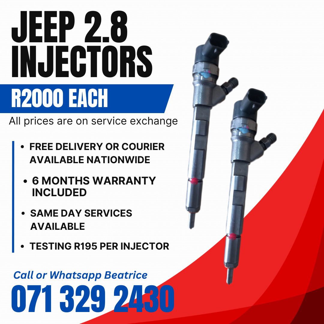 JEEP 2.8 DIESEL INJECTORS FOR SALE WITH WARRANTY - Private Seller