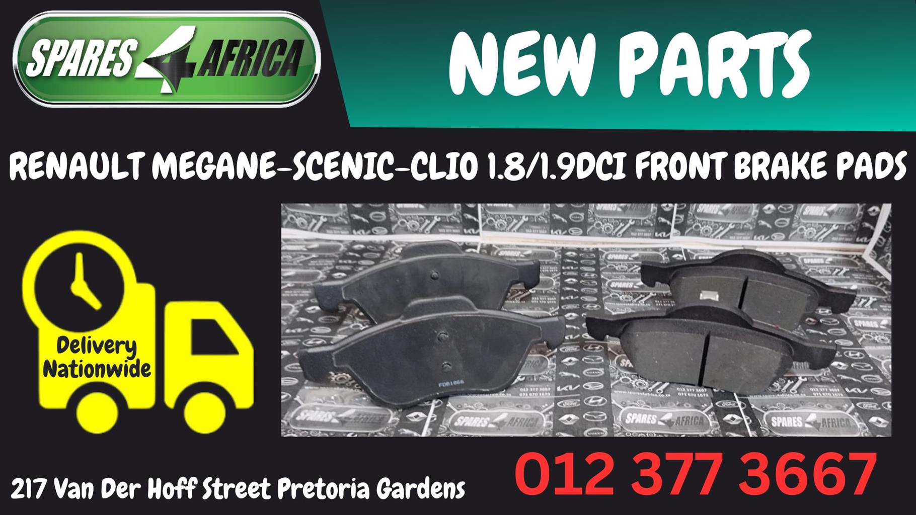 RENAULT MEGANE-SCENIC-CLIO 1.8/1.9DCI FRONT BRAKE PADS – BRAND NEW - Private Seller RENAULT MEGANE-SCENIC-CLIO 1.8/1.9DCI FRONT BRAKE PADS – BRAND NEW - Private Seller