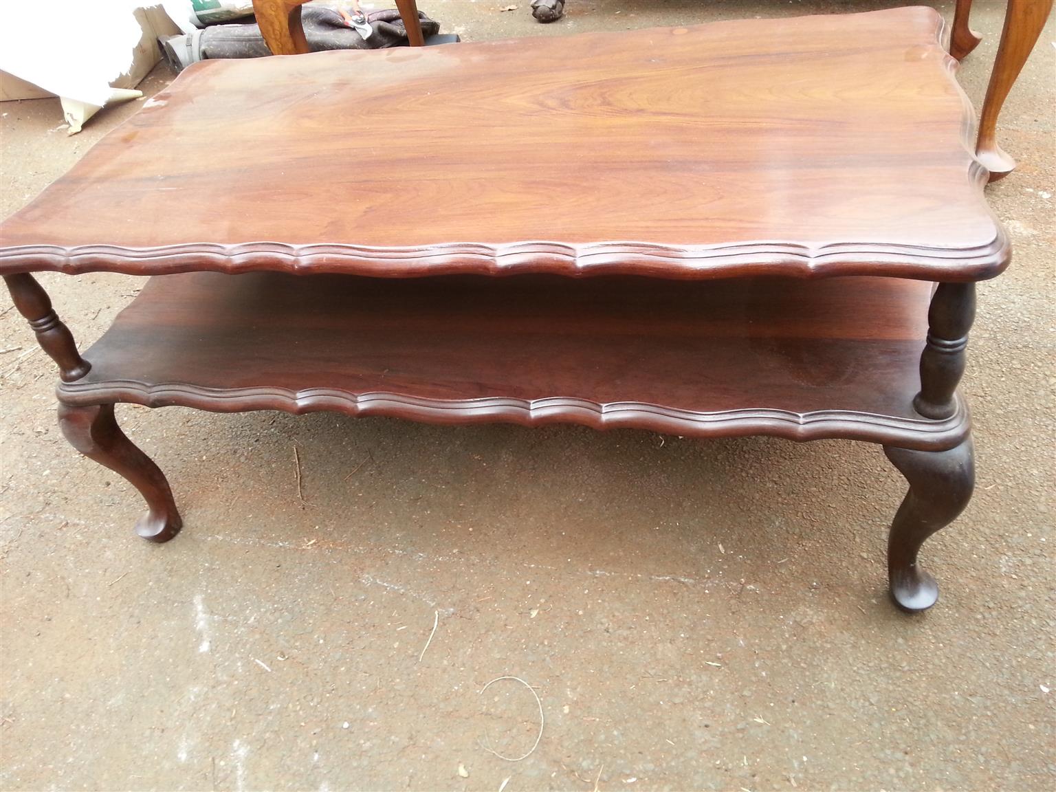 2 Tier Wooden Coffee Table