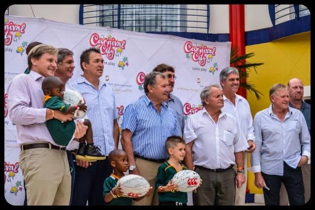 FOR SALE - No 1 of only 9 Autographed Rugby balls by SPRINGBOK LEGENDS