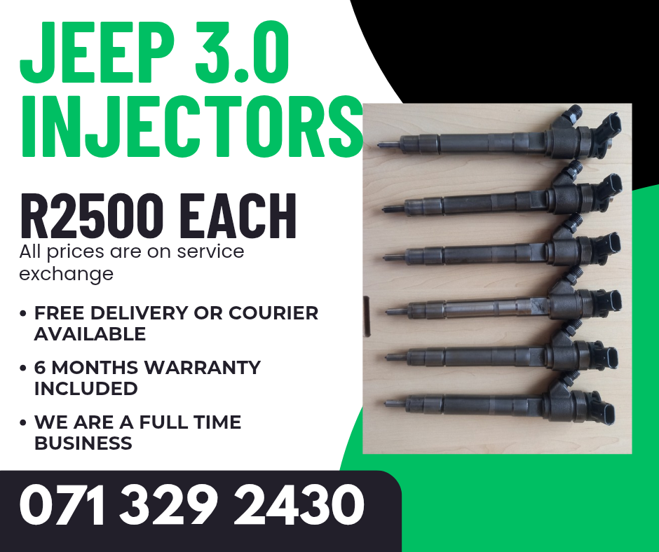 JEEP CHEROKEE 3.0 DIESEL INJECTORS FOR SALE WITH WARRANTY - Private Seller JEEP CHEROKEE 3.0 DIESEL INJECTORS FOR SALE WITH WARRANTY - Private Seller