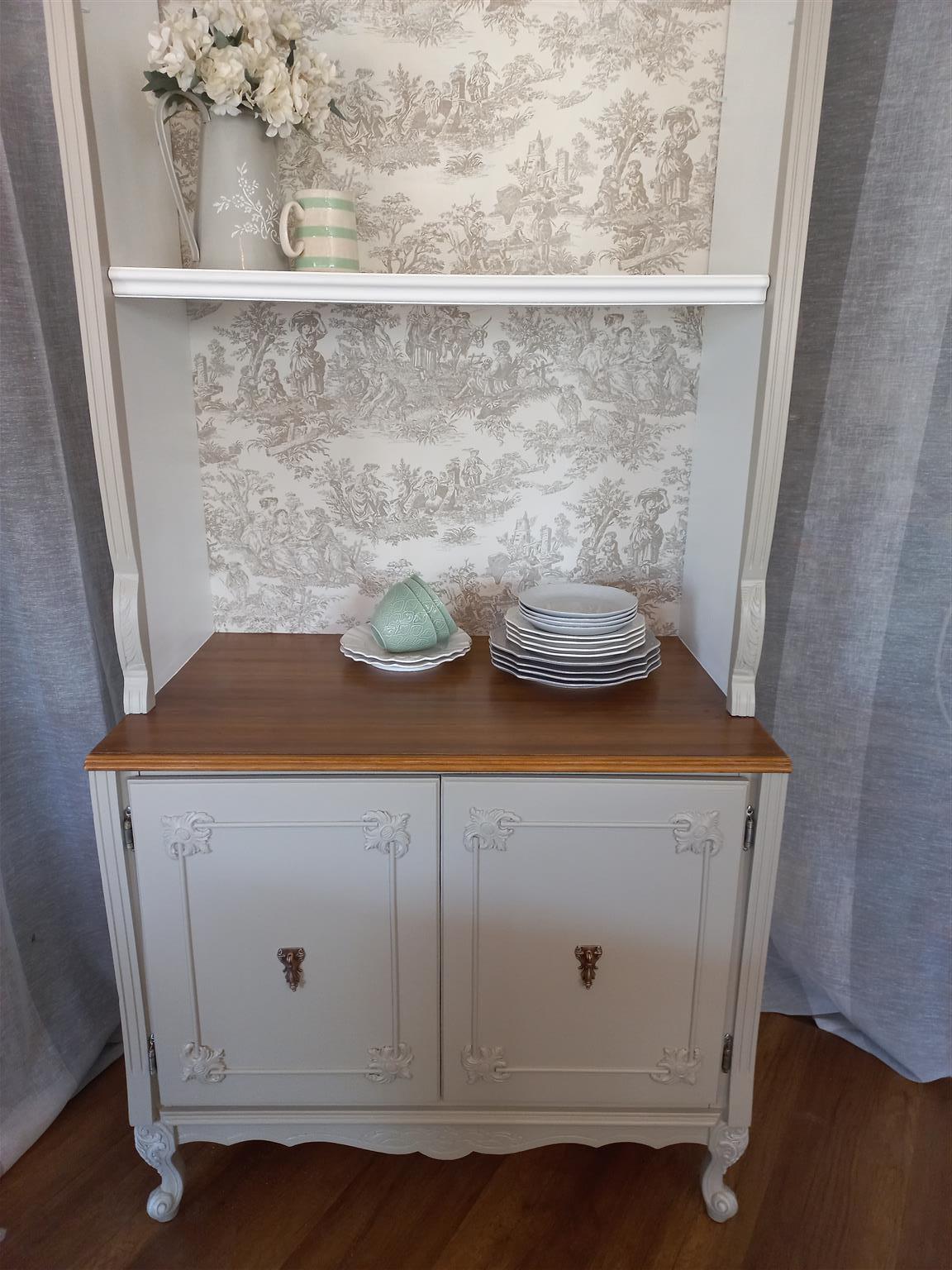 French Country Style Cabinet/ Hutch