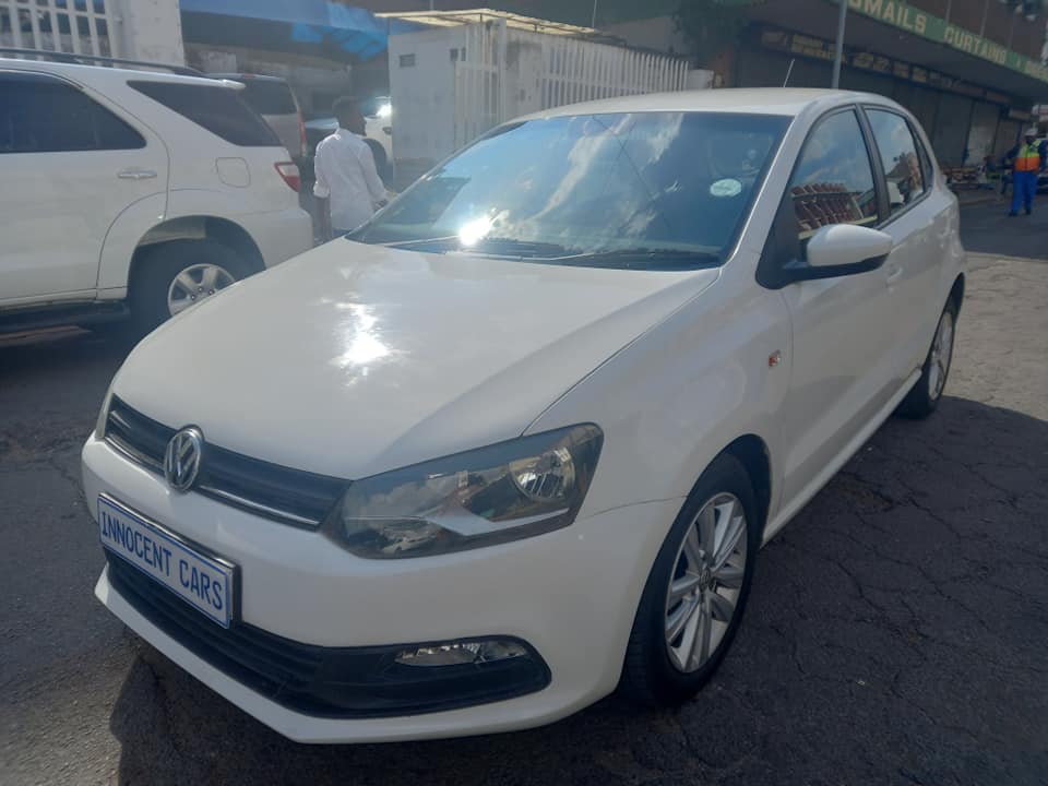 2020 VW POLO 1.4 PETROL COMFORTLINE, MANUAL, WHITE  COLOR, MILEAGE