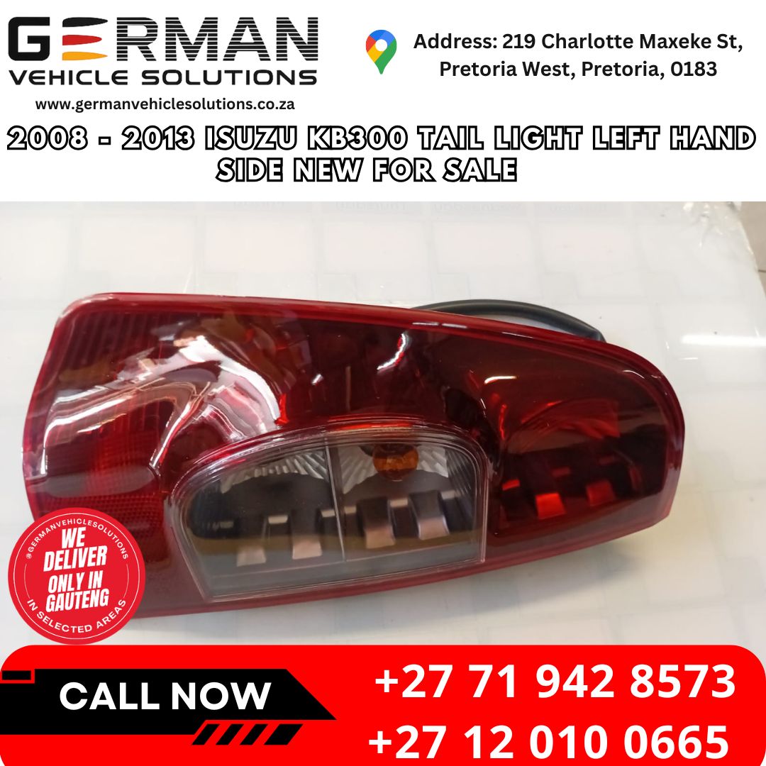 2008 - 2013 Isuzu kb300 tail light left hand side new for sale - Private Seller 2008 - 2013 Isuzu kb300 tail light left hand side new for sale - Private Seller