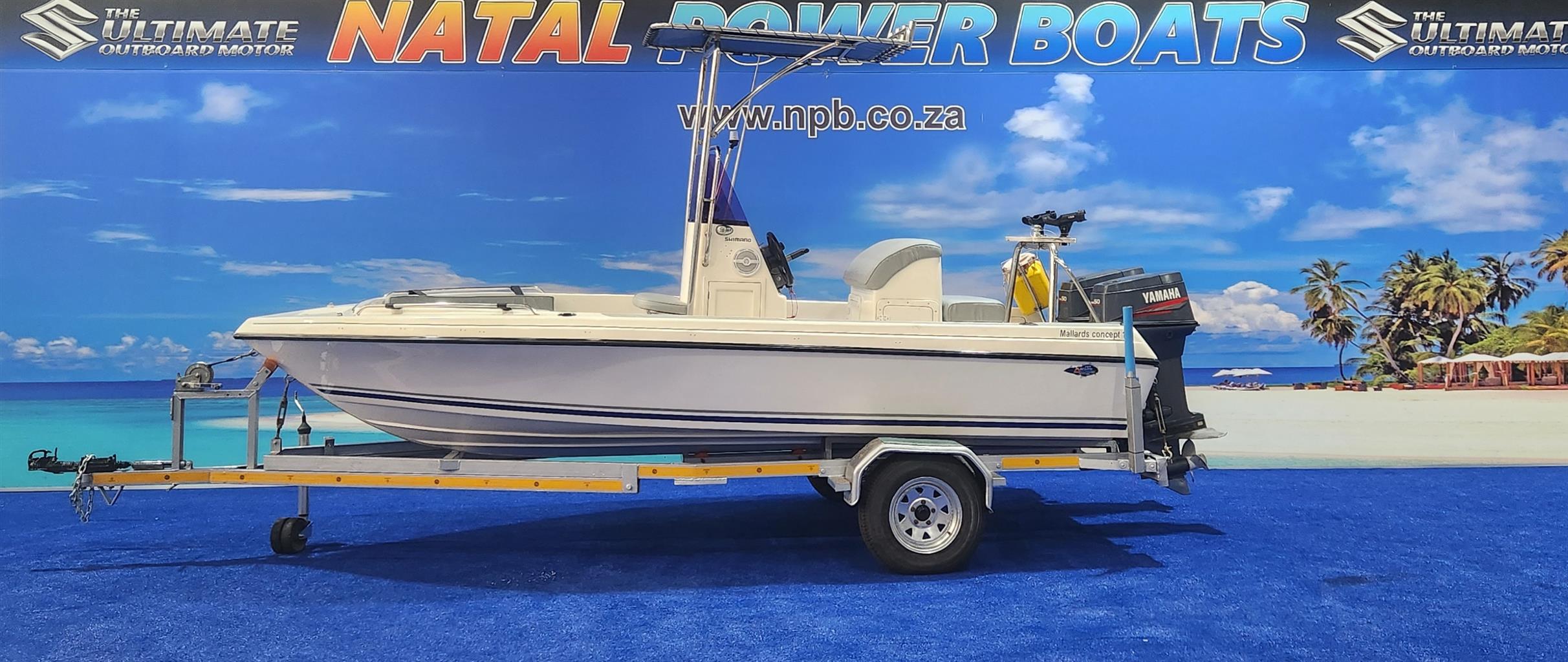 CONCEPT 16 FT ON TRAILER 2 X 50 HP YAMAHA TRIMS