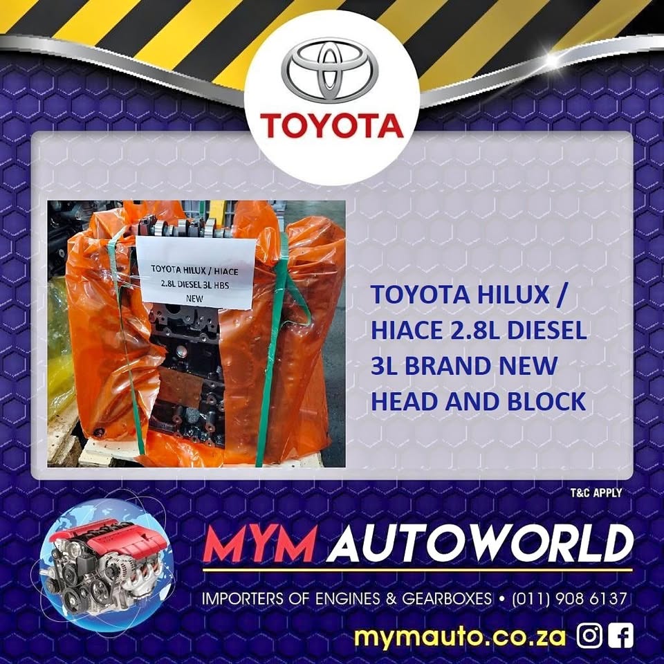 TOYOTA HILUX / HIACE 2.8L DIESEL 3L BRAND NEW HEAD AND BLOCK - Private Seller TOYOTA HILUX / HIACE 2.8L DIESEL 3L BRAND NEW HEAD AND BLOCK - Private Seller