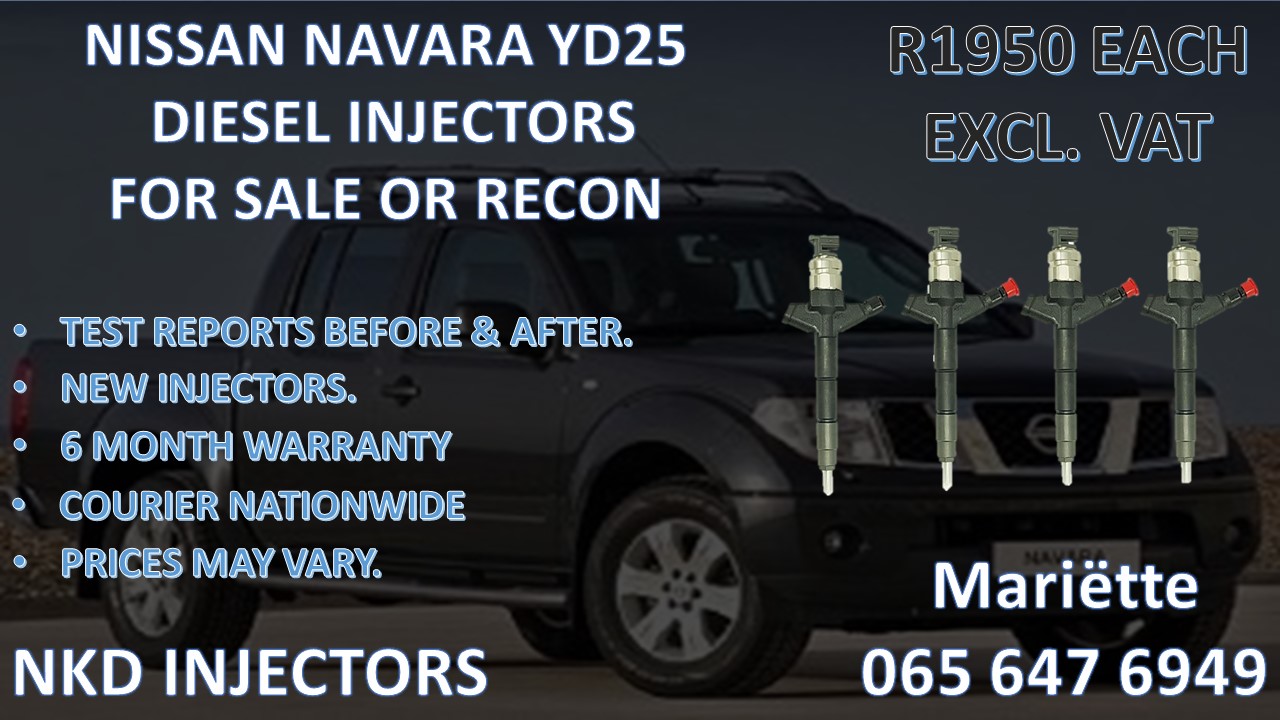 NISSAN NAVARA YD25 Copper washers included Diesel Injectors - Private Seller NISSAN NAVARA YD25 Copper washers included Diesel Injectors - Private Seller
