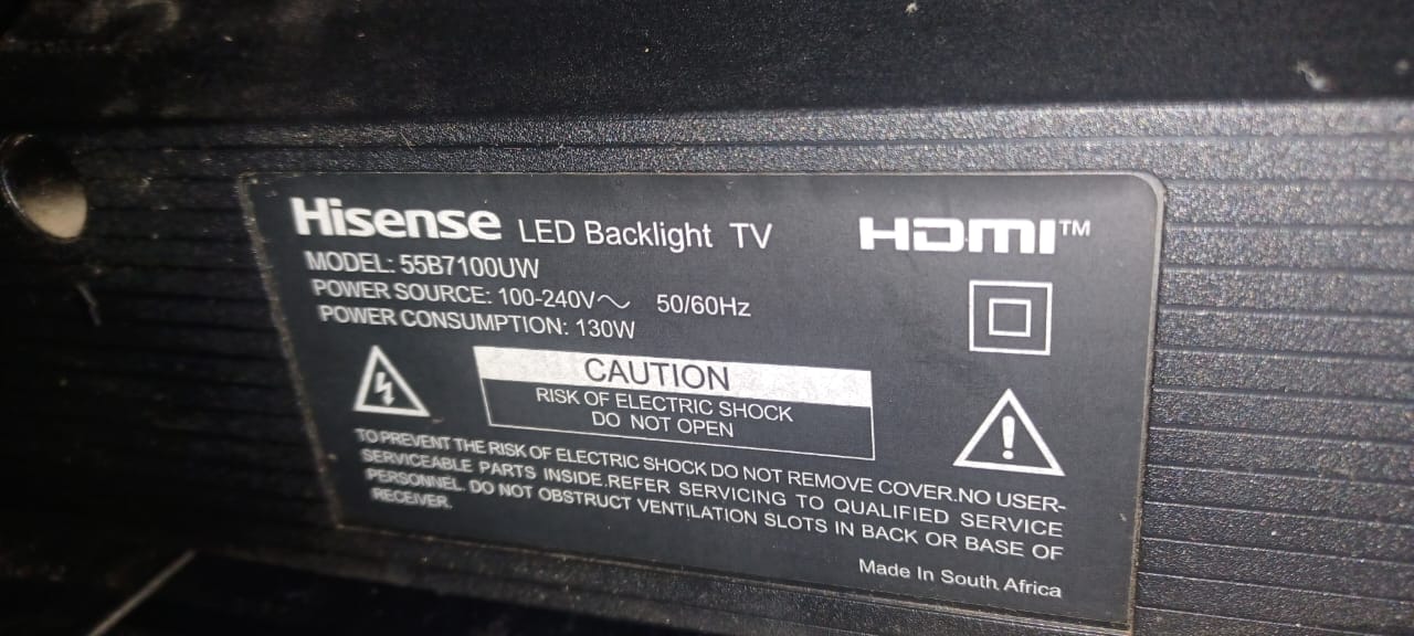 Hisense 55b7100uw smart tv