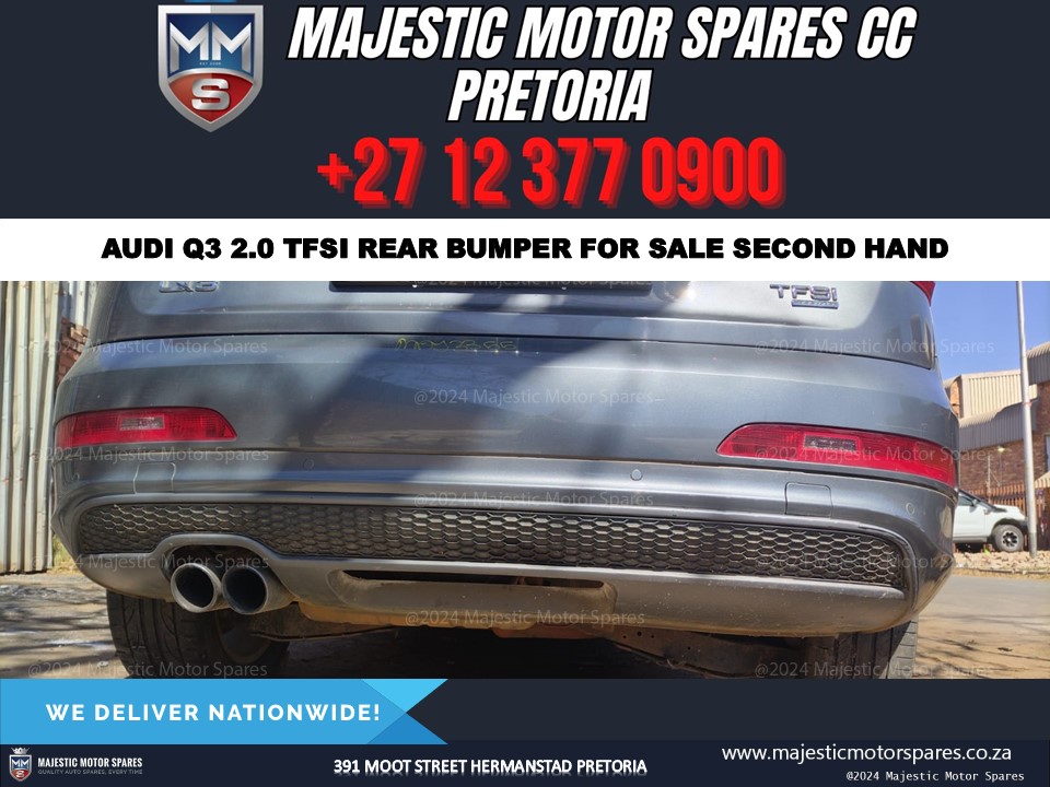 Audi Q3 2.0 TFSI rear bumper for sale Pretoria - Private Seller Audi Q3 2.0 TFSI rear bumper for sale Pretoria - Private Seller