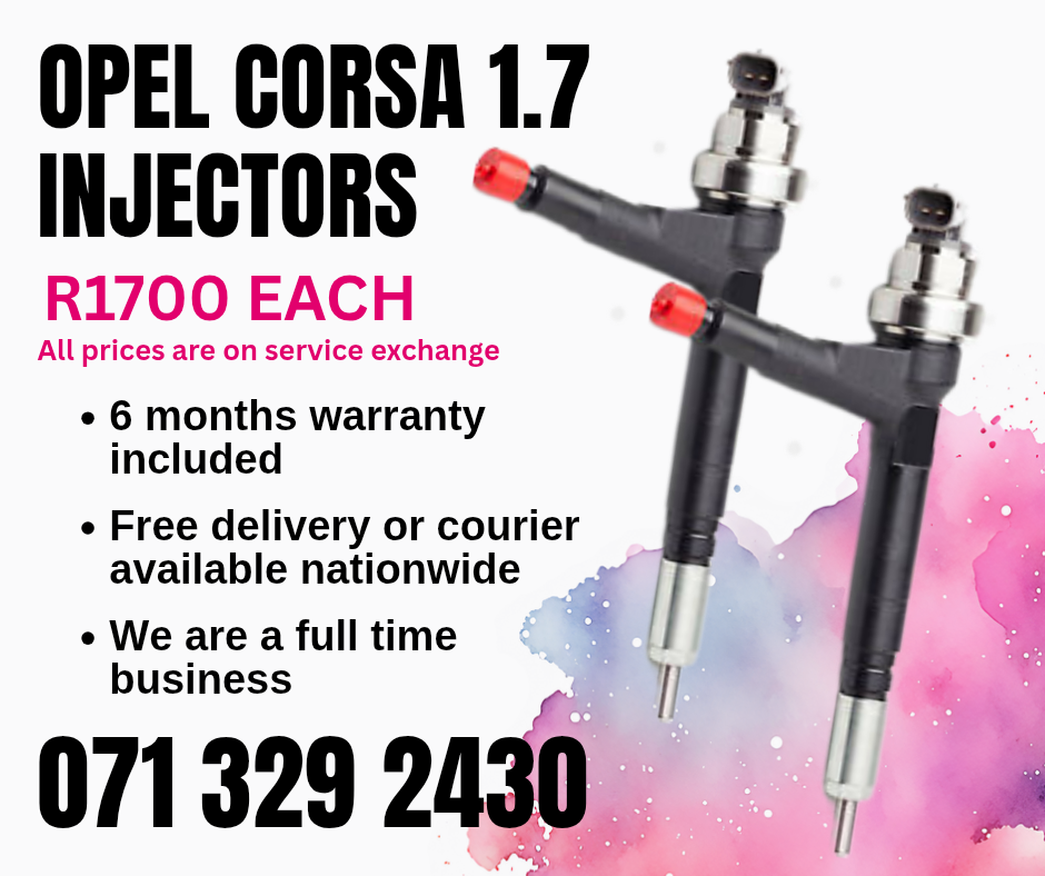 OPEL CORSA 1.7 INJECTORS FOR SALE WITH WARRANTY - Private Seller