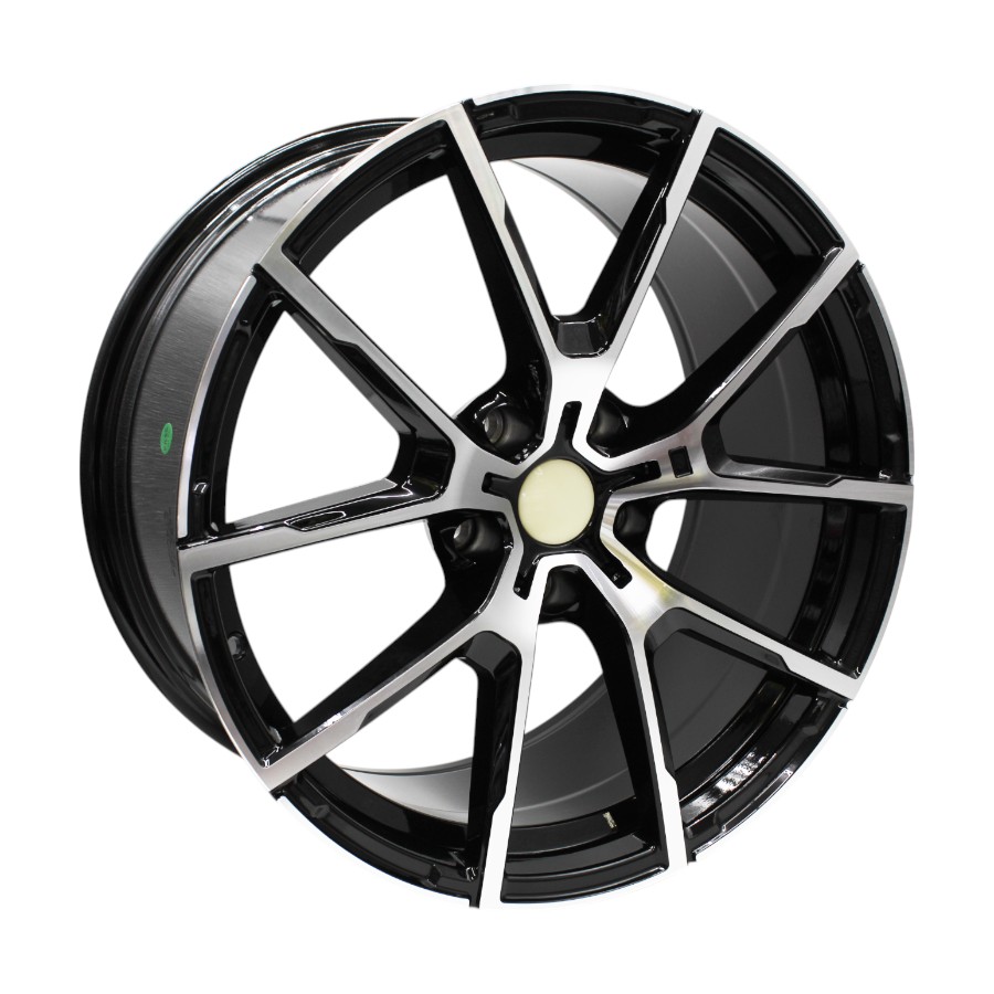19″ F9746 5/120 Gloss Black Machine Face Alloy Wheels