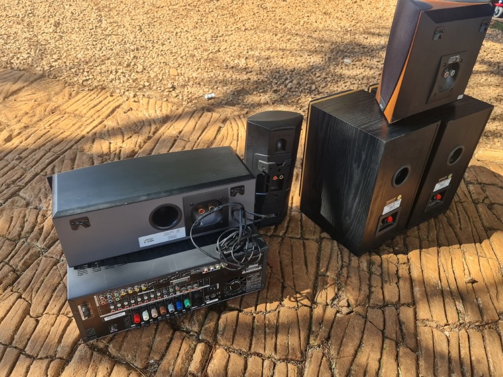 Harmon Kardon Avr 360 Reciever with Jamo, Tannoy and Boston Accoustic speakers.