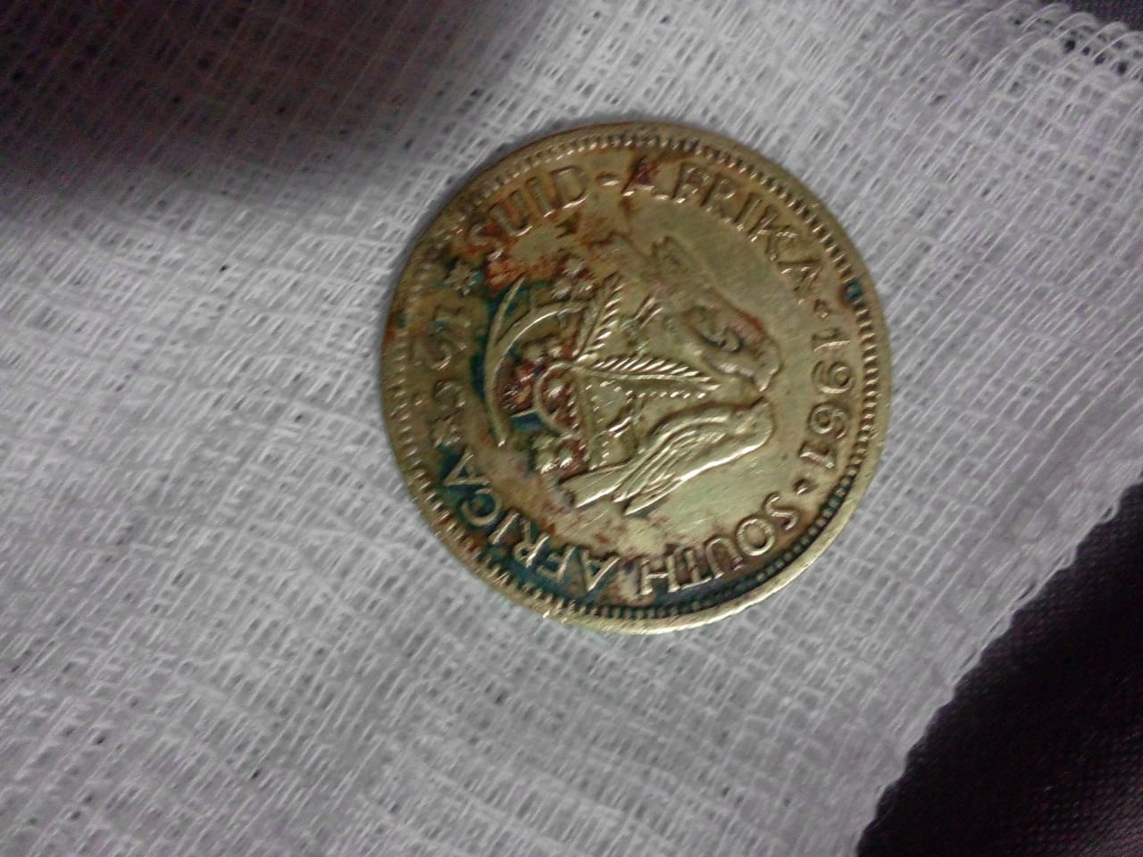 Collector coins from 1962-19761/2 cent2 cent 5 cent Head of President Fouche