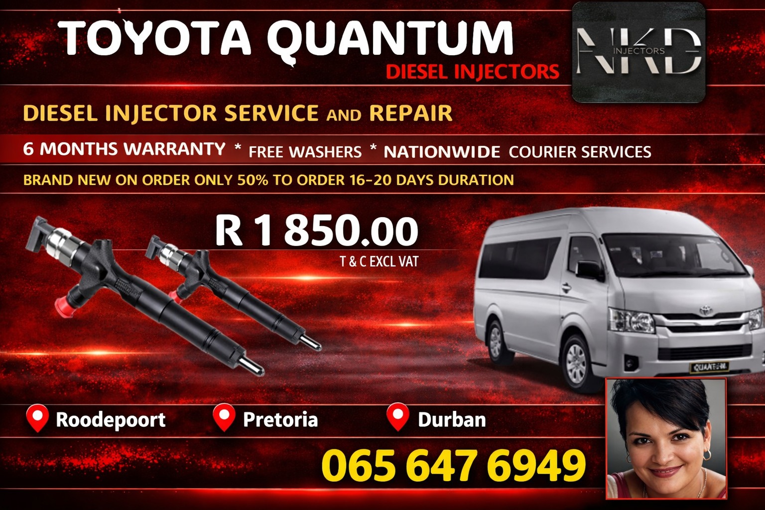 Toyota Quantum Diesel Injectors - Private Seller Toyota Quantum Diesel Injectors - Private Seller