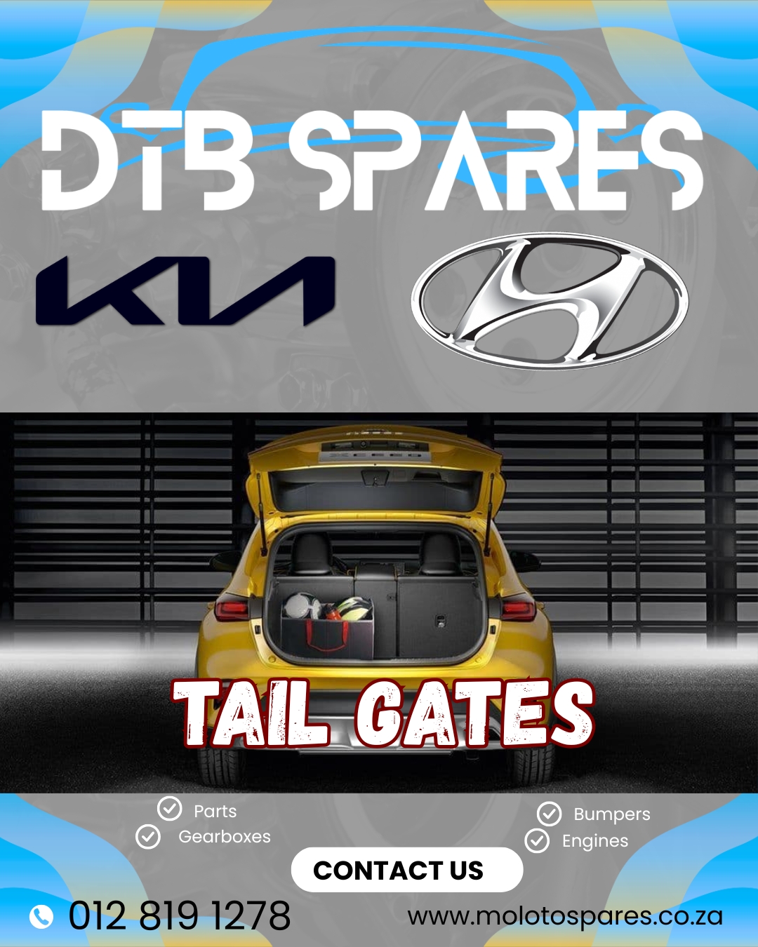 Tail gates for Hyundai and Kia - Private Seller Tail gates for Hyundai and Kia - Private Seller