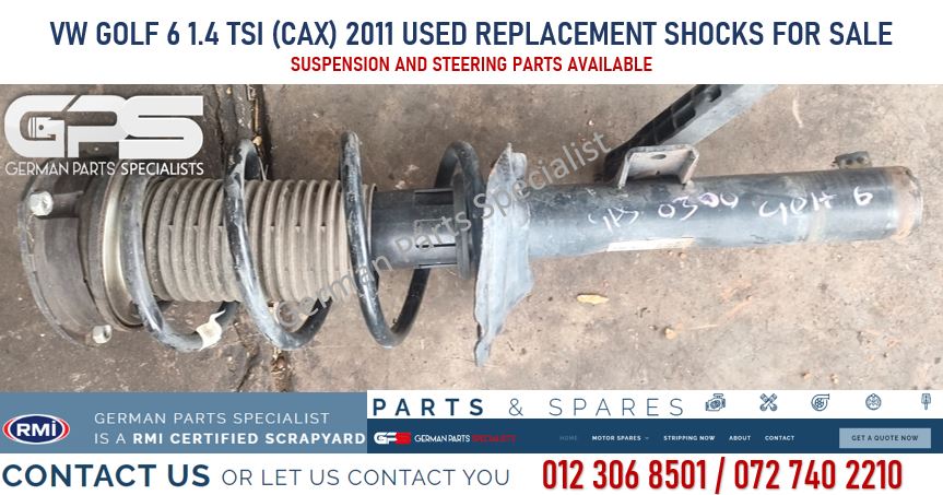 VW Golf 6 1.4 TSI (CAX) 2011 used replacement shocks for sale - Private Seller VW Golf 6 1.4 TSI (CAX) 2011 used replacement shocks for sale - Private Seller