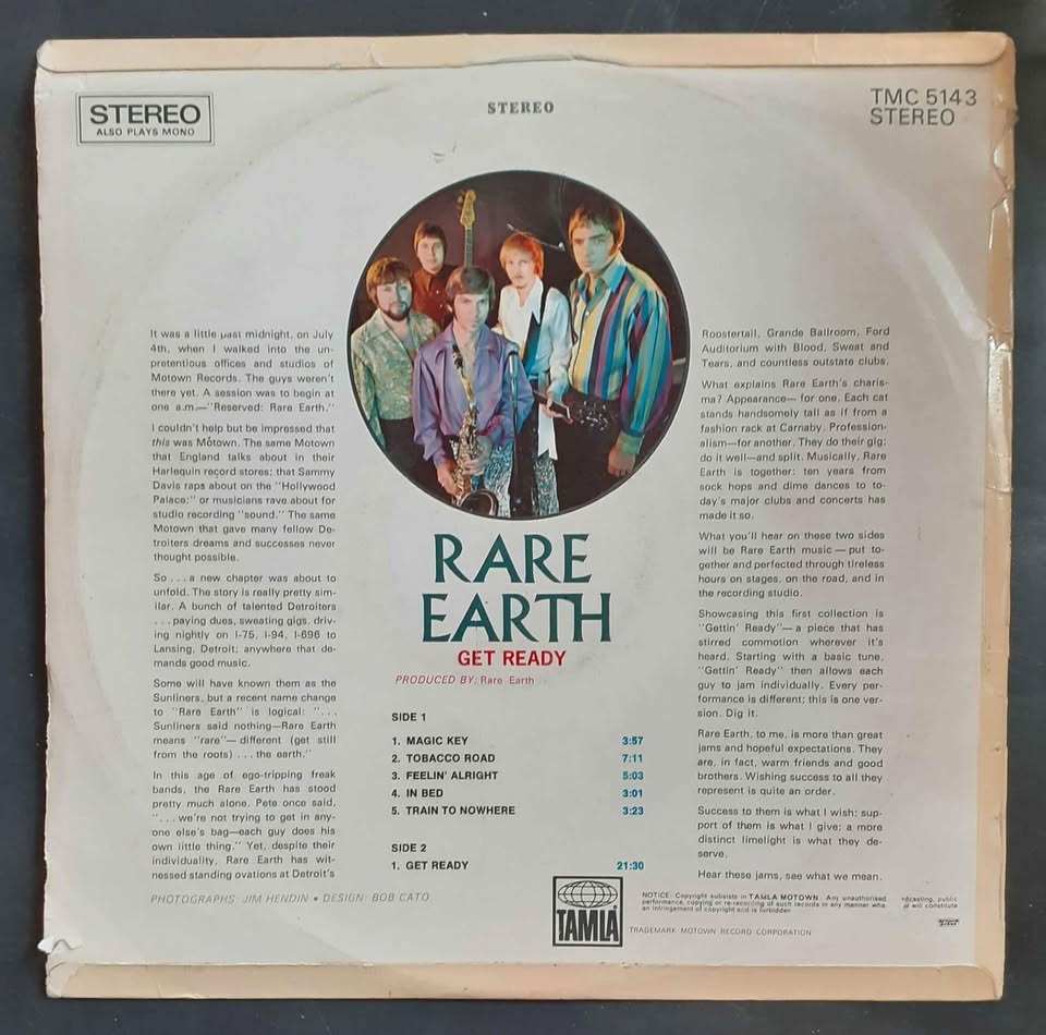 Rare Earth - Get Ready LP Record
