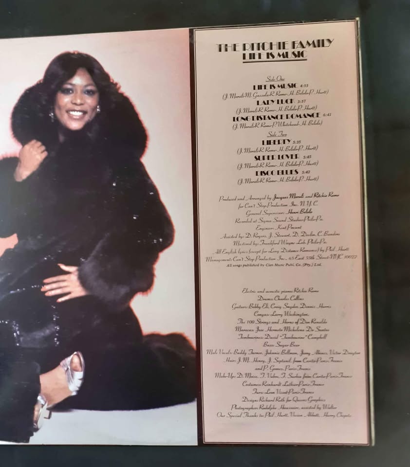 The Ritchie Family - Life is Music LP Record