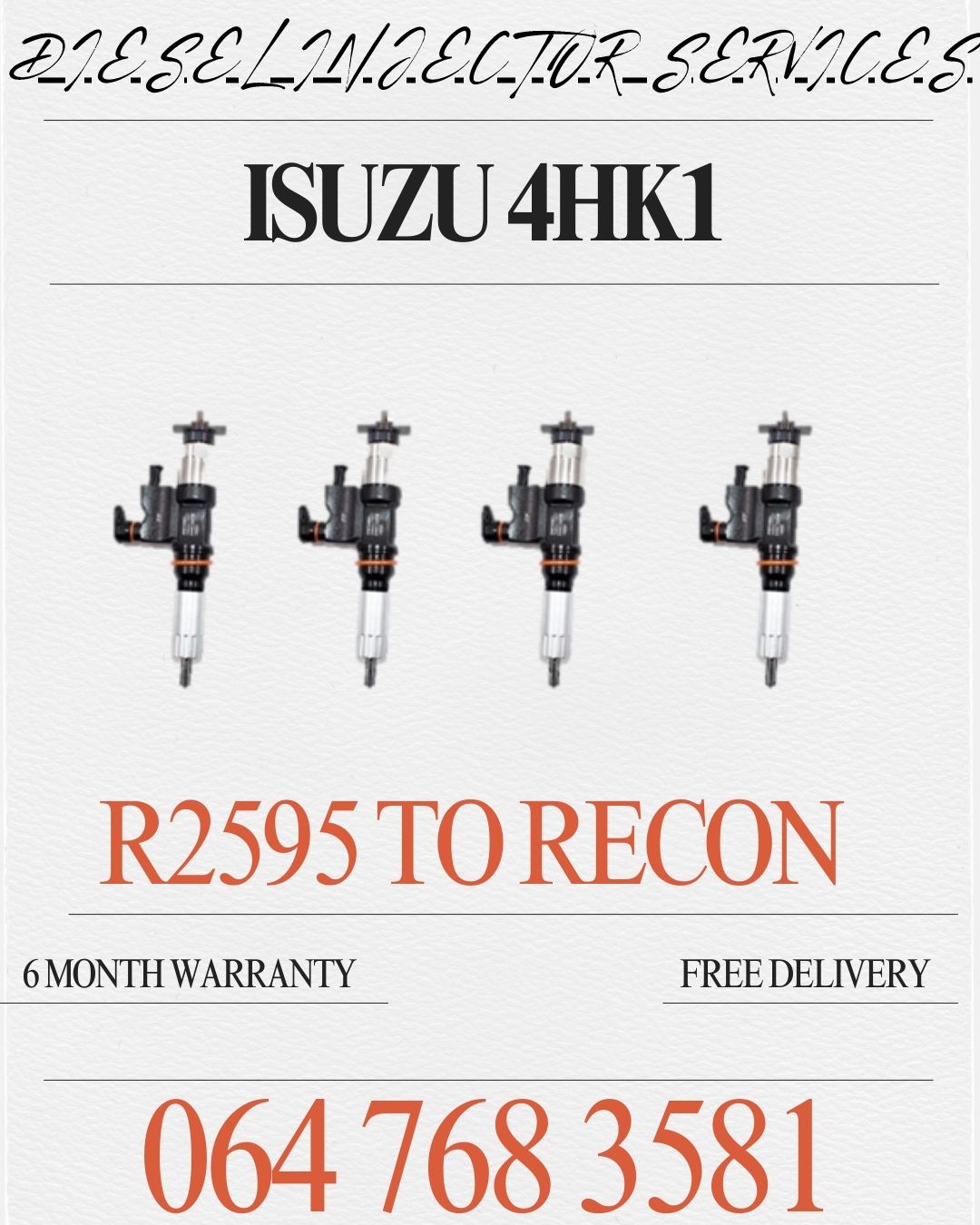 ISUZU 4HK1 COMMON-RAIL DIESEL INJECTOR EXPERTS - Private Seller ISUZU 4HK1 COMMON-RAIL DIESEL INJECTOR EXPERTS - Private Seller