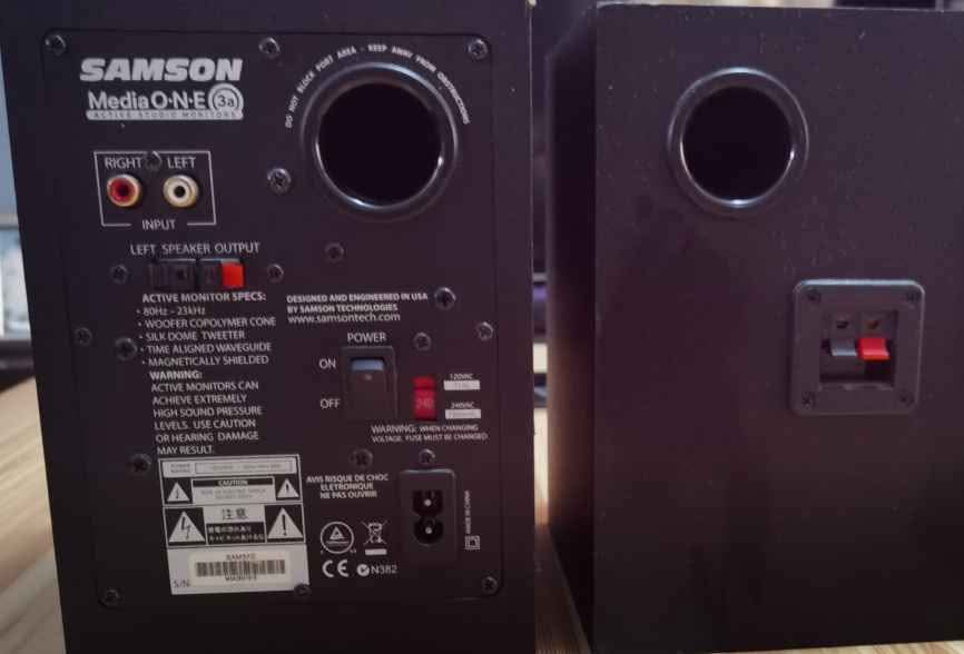 Samson Media One 3A Studio Monitors - PAIR