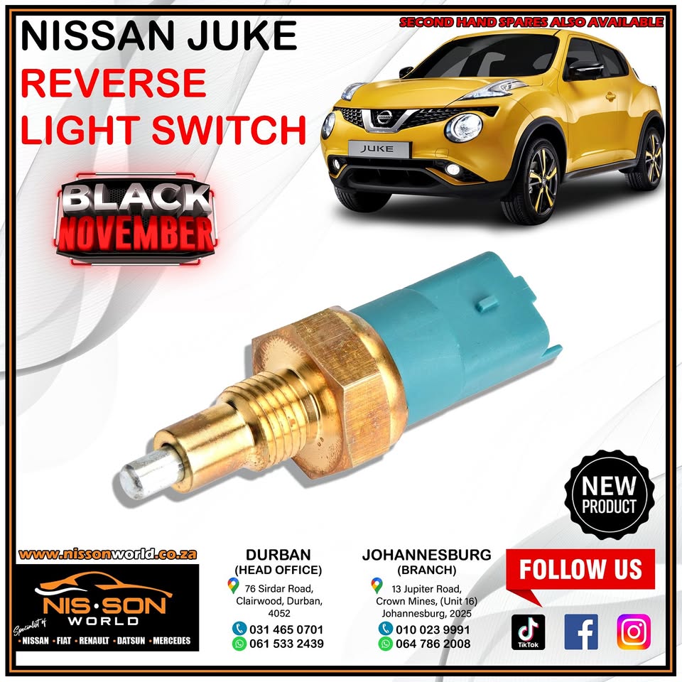 NISSAN JUKE REVERSE LIGHT SWITCH - Private Seller NISSAN JUKE REVERSE LIGHT SWITCH - Private Seller