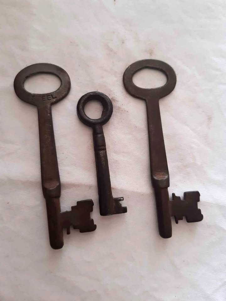 10 x antique skeleton keys 7 hollow and 3 solid. 10 x antique skeleton keys 7 hollow and 3 solid.