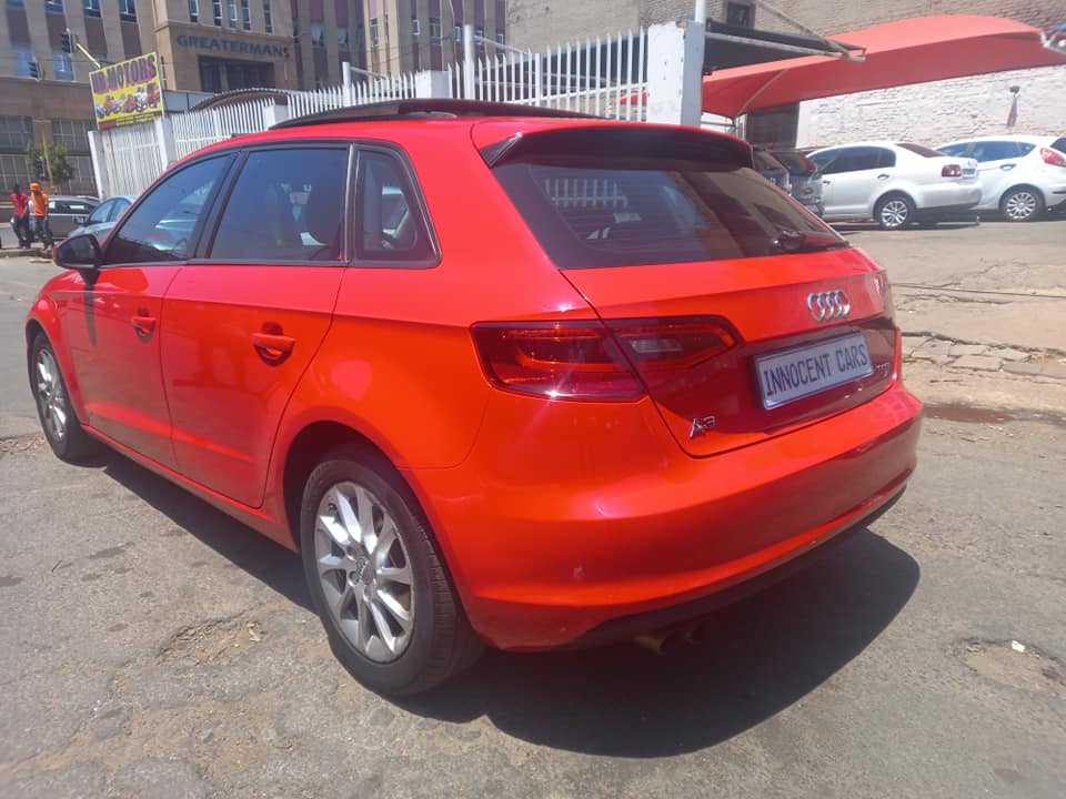 2016 AUDI A3 2.0 TFSI PETROL, AUTOMATIC TRANSMISSION, RED COLOUR, MILEAGE 72000KM