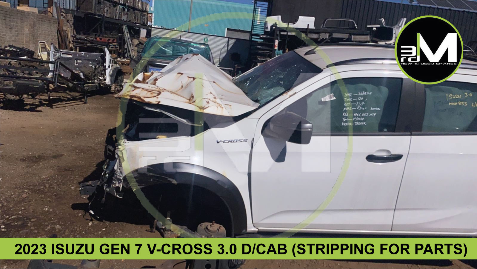 2023 ISUZU GEN 7 V-CROSS 3.0 D/CAB (STRIPPING FOR PARTS)