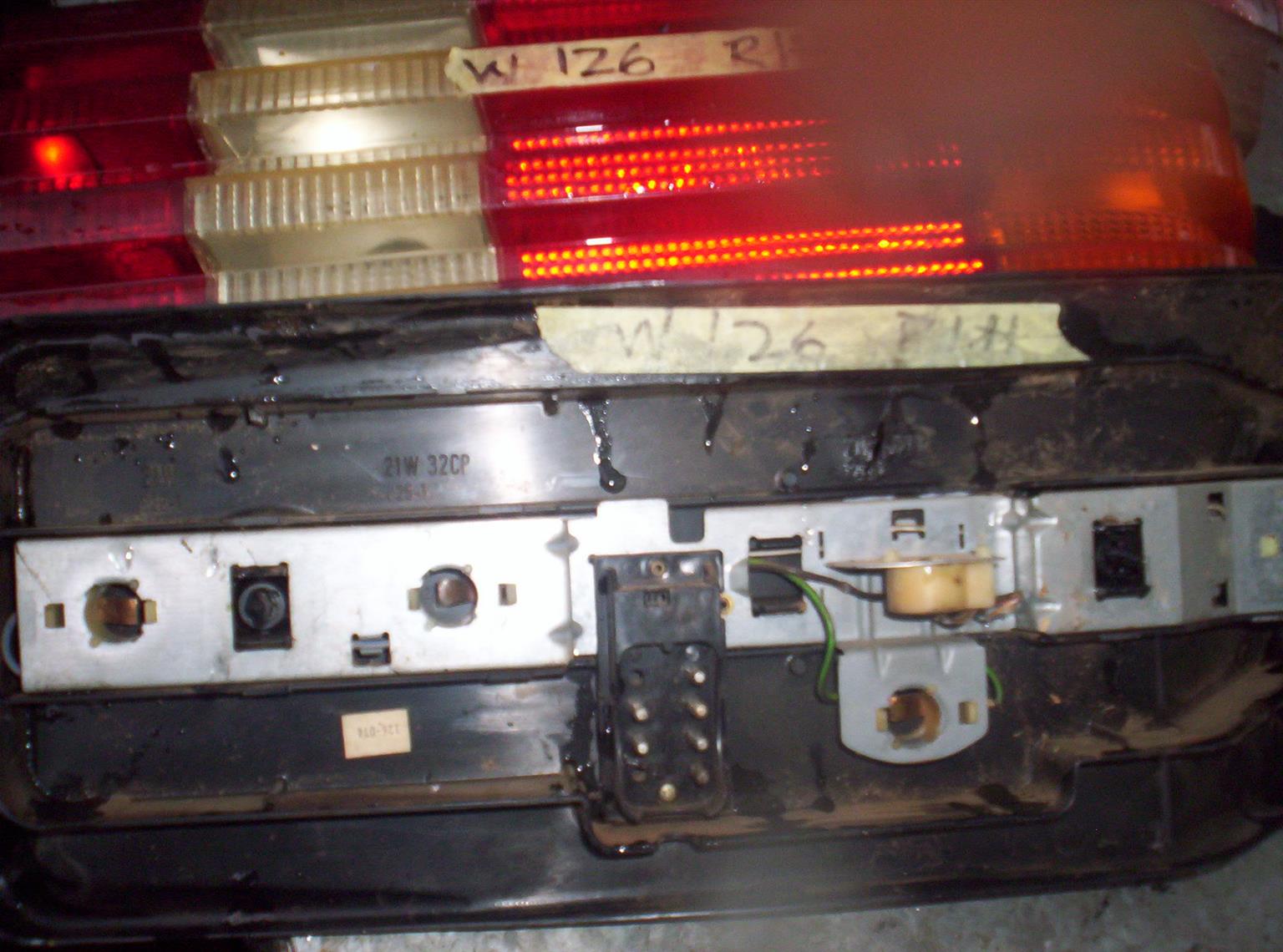 Mercedes W126 Head and Tail Lights