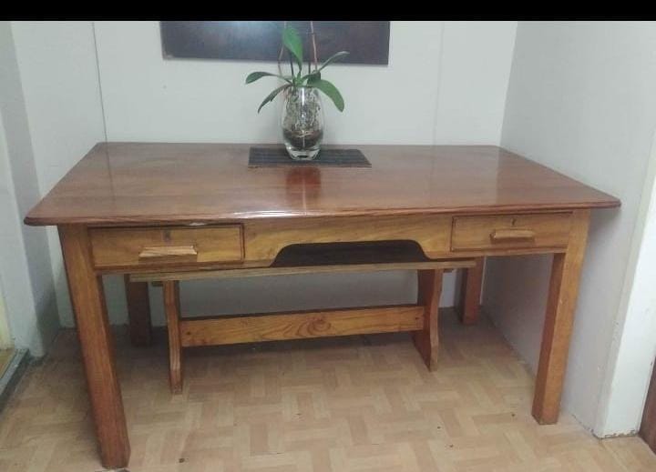 Furniture old government desk restored