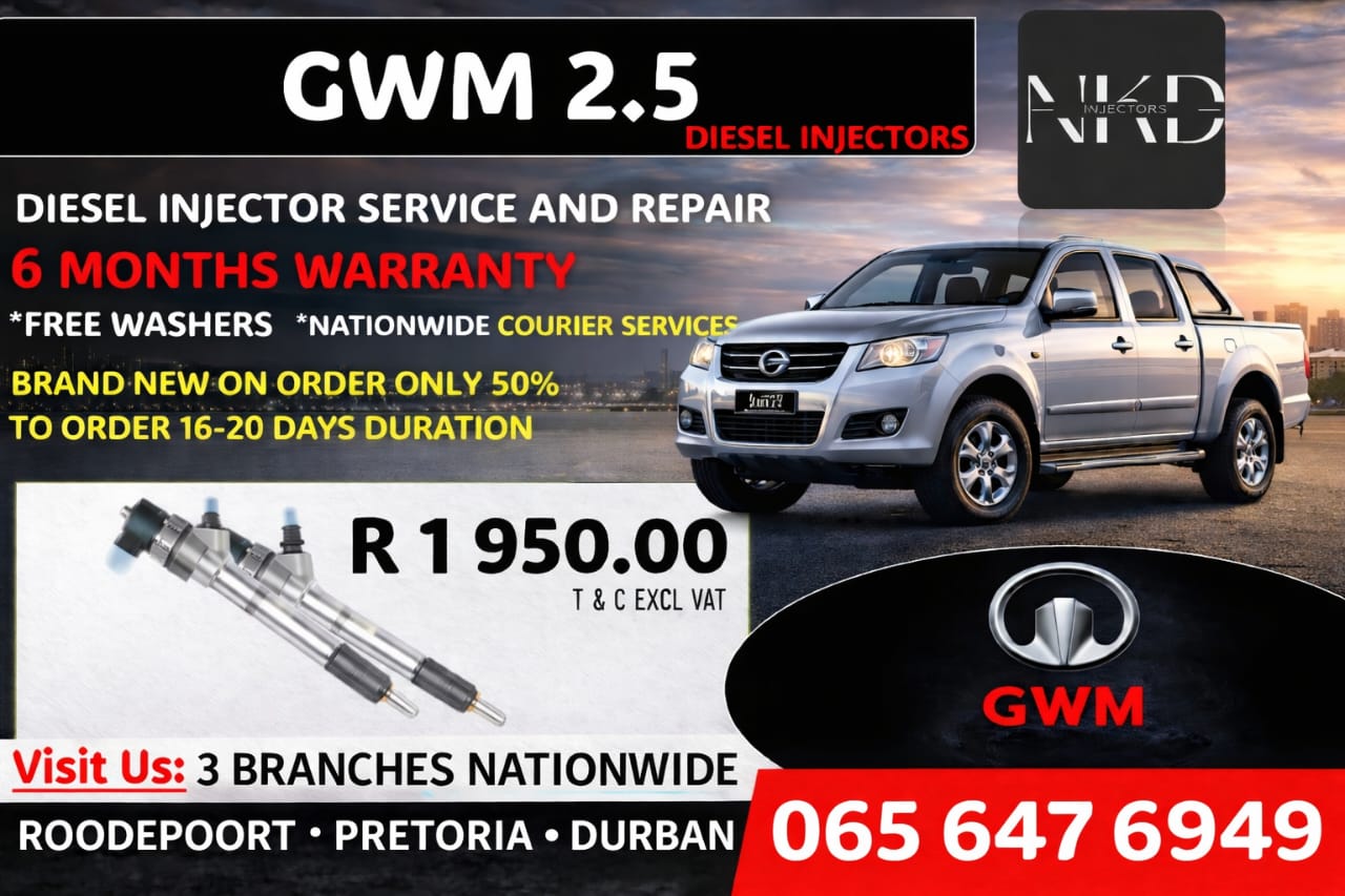 GWM 2.5 DIESEL INJECTORS - Private Seller GWM 2.5 DIESEL INJECTORS - Private Seller