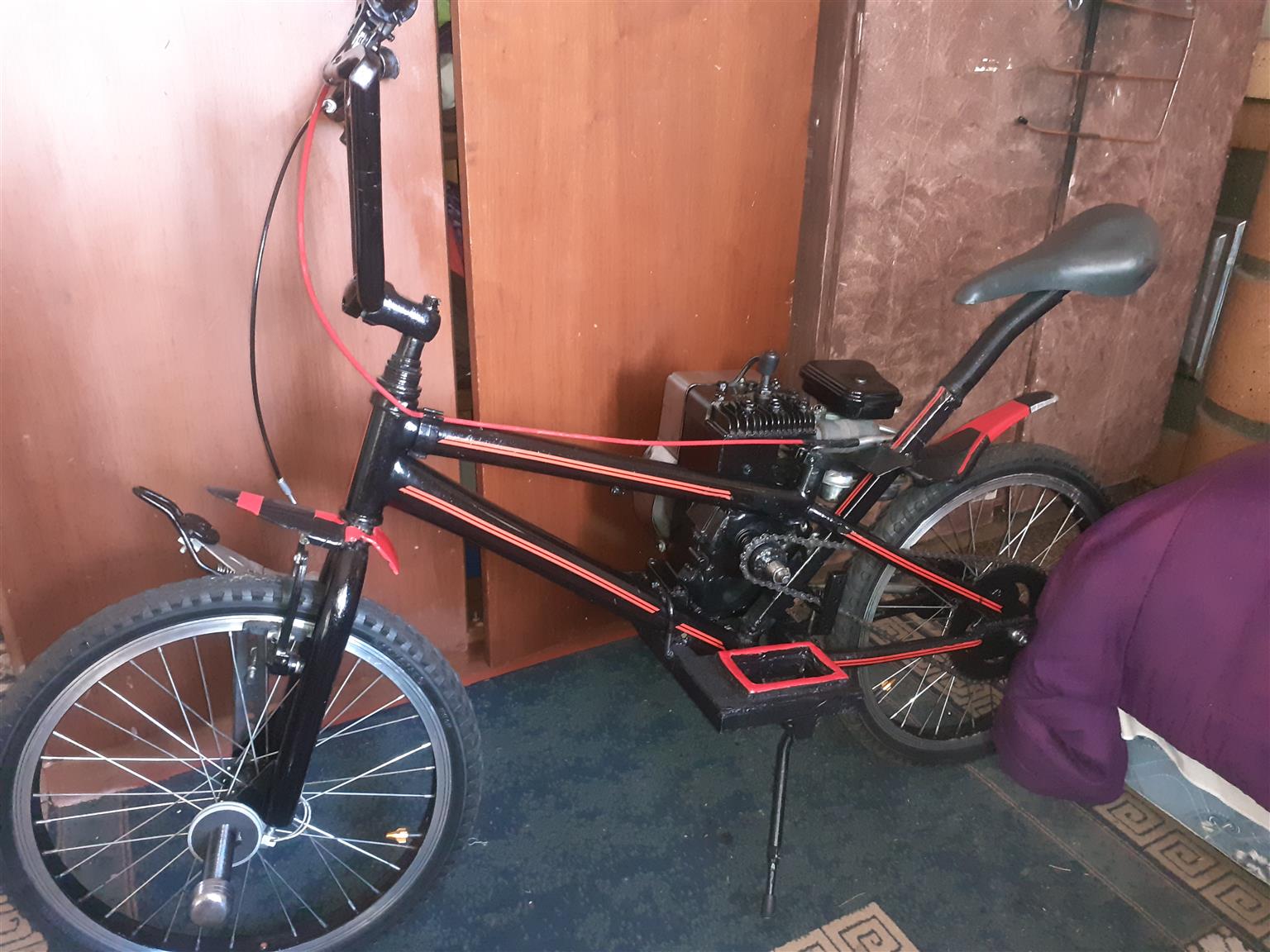 2000 bmx. Moped.   Briggs and straton classic motor.  110 cc 4 stroke.  3hp.