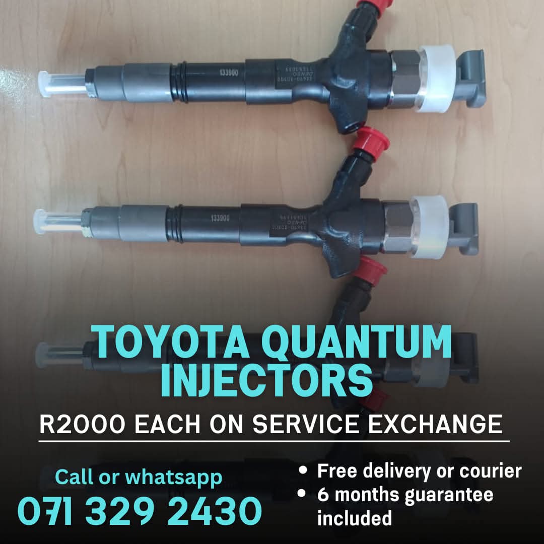 TOYOTA QUANTUM DIESEL INJECTORS FOR SALE WITH WARRANTY - Private Seller TOYOTA QUANTUM DIESEL INJECTORS FOR SALE WITH WARRANTY - Private Seller