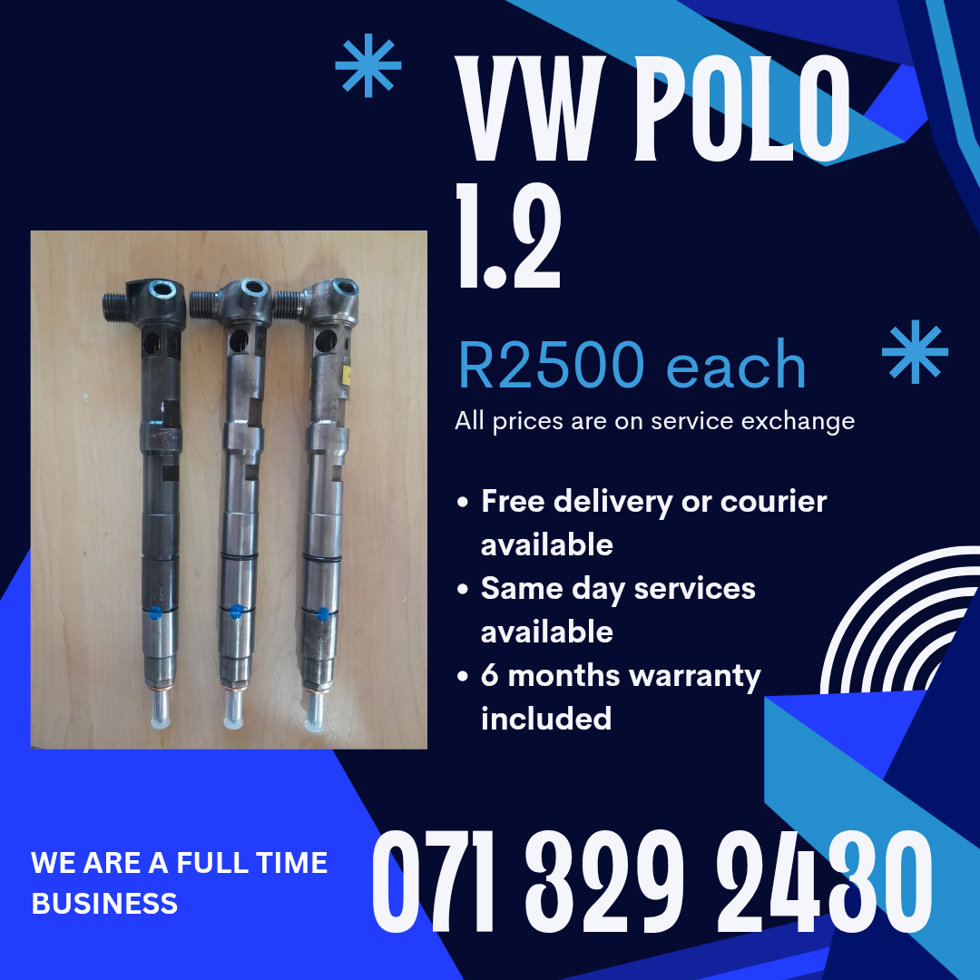 VW POLO 1.2 DIESEL INJECTORS FOR SALE WITH WARRANTY - Private Seller VW POLO 1.2 DIESEL INJECTORS FOR SALE WITH WARRANTY - Private Seller