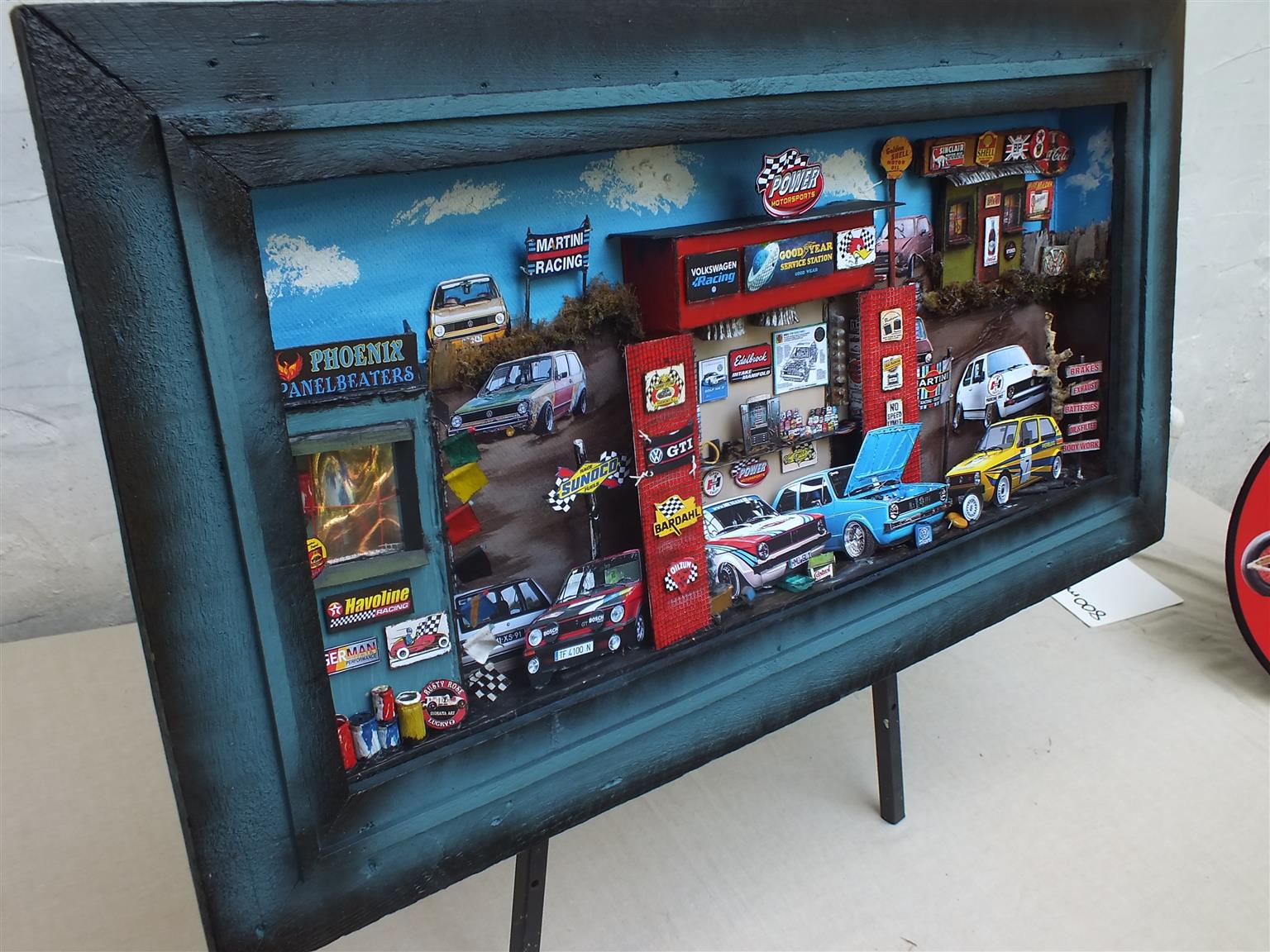 Vintage City Golf Garage 3 D Diorama for Sale