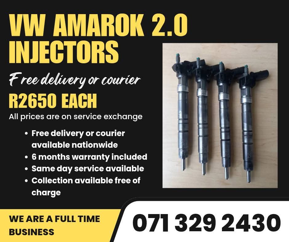 VW AMAROK 2.0 INJECTORS FOR SALE WITH WARRANTY INCLUDED - Private Seller VW AMAROK 2.0 INJECTORS FOR SALE WITH WARRANTY INCLUDED - Private Seller