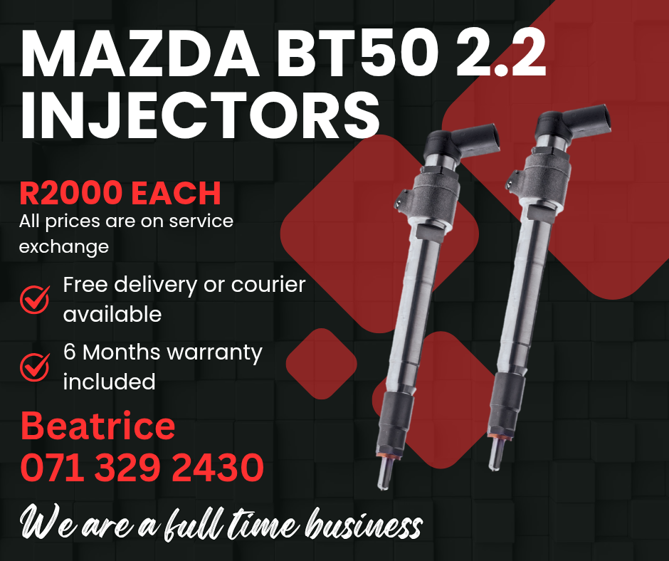 MAZDA BT50 2.2 DIESEL INJECTORS FOR SALE WITH WARRANTY - Private Seller MAZDA BT50 2.2 DIESEL INJECTORS FOR SALE WITH WARRANTY - Private Seller