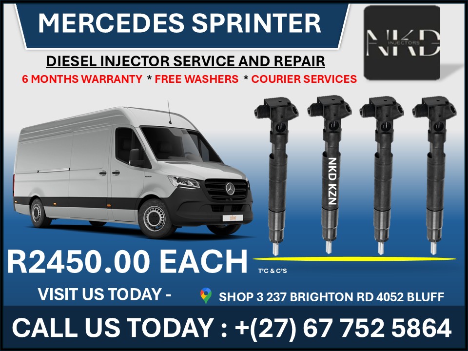 Mercedes Sprinter L-Shape Diesel Duel injectors - Private Seller Mercedes Sprinter L-Shape Diesel Duel injectors - Private Seller